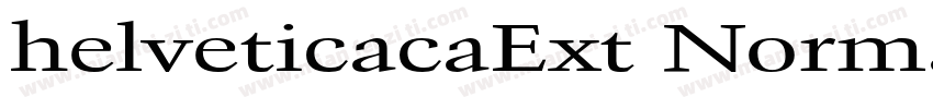 helveticacaExt Normal字体转换